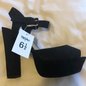 Black Platform Black Heels